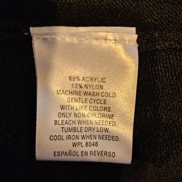 JM Collection Womens Large Colorblock Cowl Neck Tunic Sweater Tab Sleeve Career - Picture 7 of 9